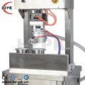 China semi automatic vacuum screw double chambers capping sealing machine for  vial glass bottle jar